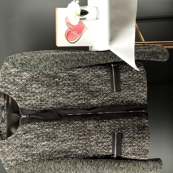 Elie Tahari Jackets & Blazers - ELIE TAHARI FOR NORDSTROM ZIP UP FORMAL TWEED JACKET